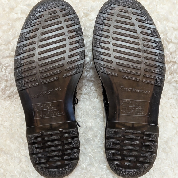 Dr. Martens Black Leather Brogue Shoes Size 36 - Picture 5 of 7